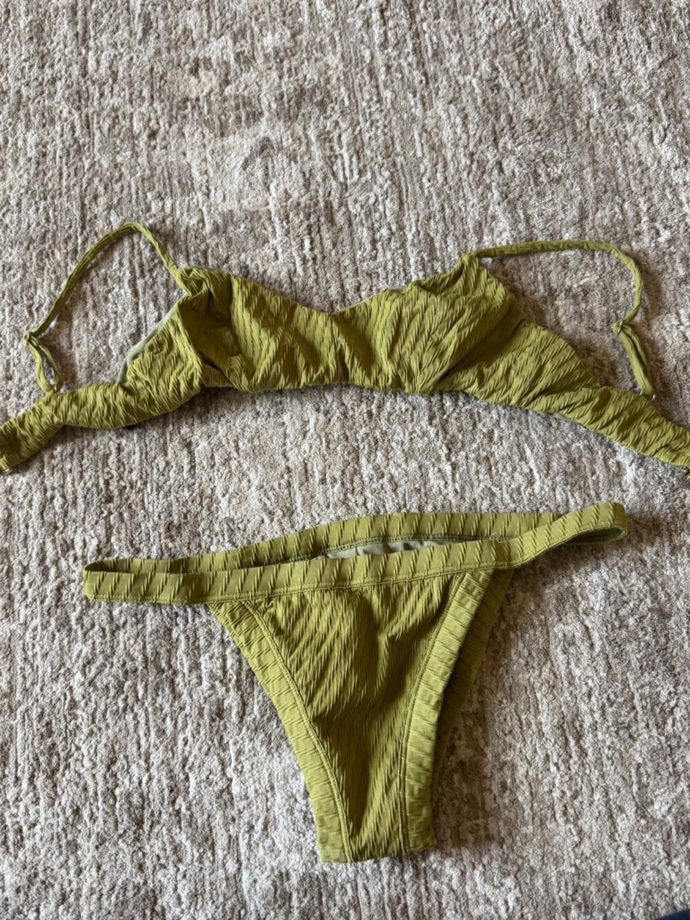 Fella Swim Olive Bikini Set - Top S / Bottom L